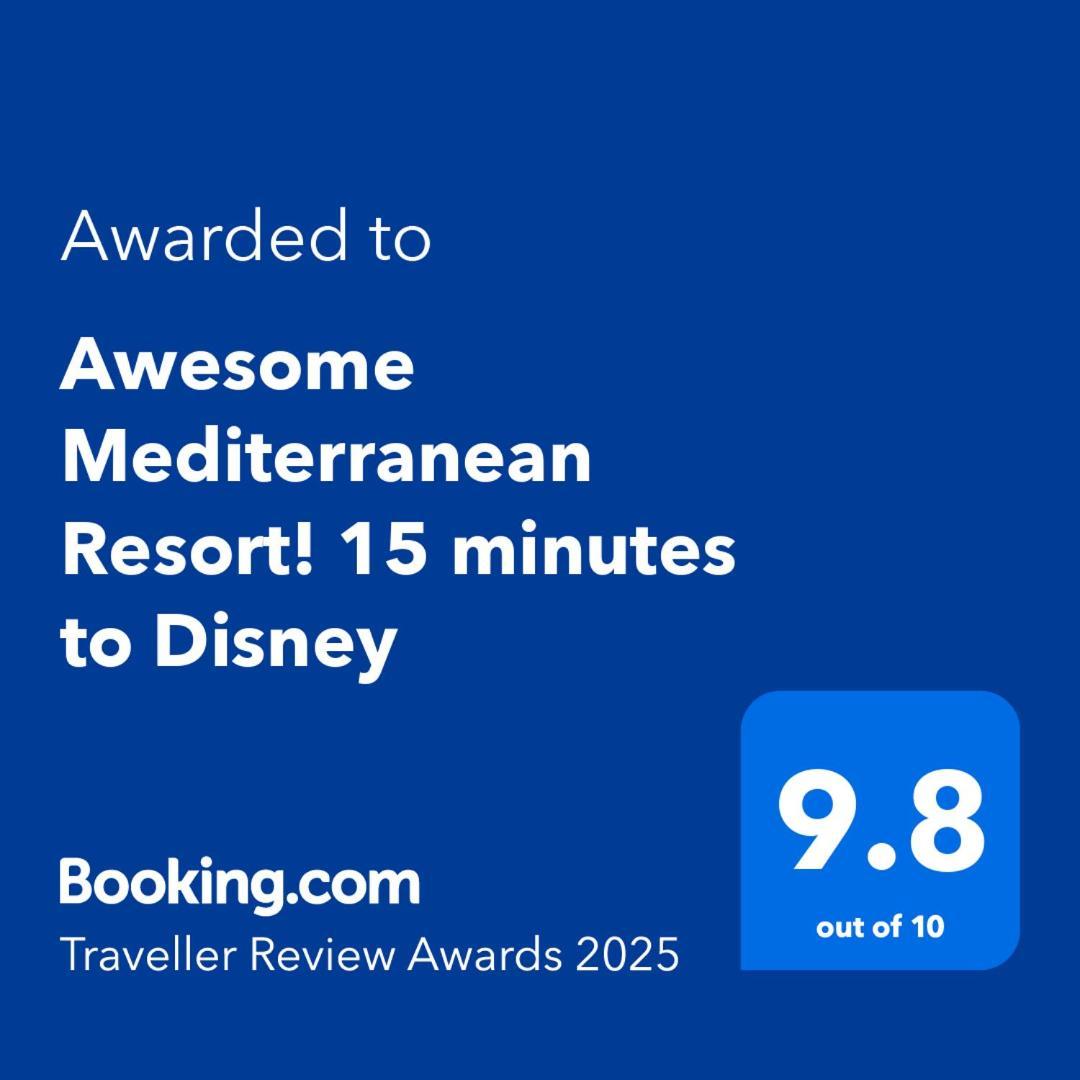 Awesome Mediterranean Resort! 15 Minutes To Disney Kissimmee Bagian luar foto